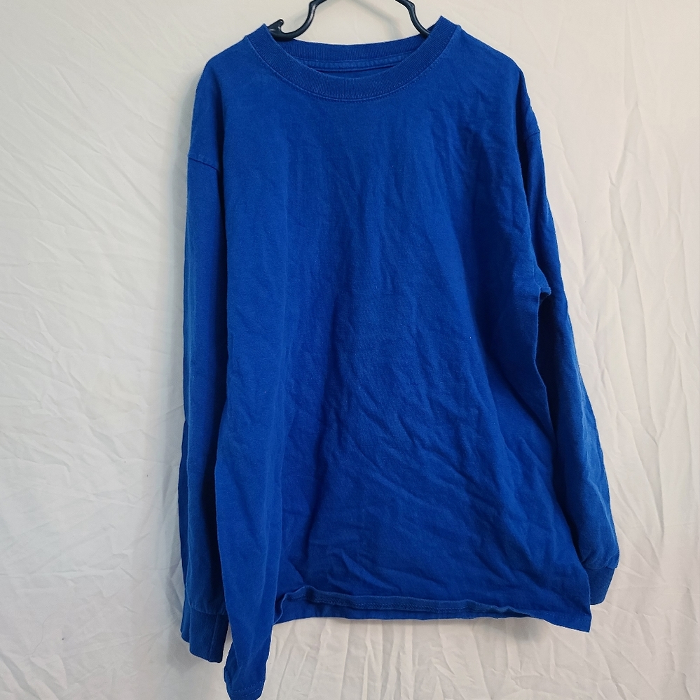 Fruit of the Loom boys blue long sleeve shirt